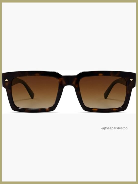 Classic Retro Square Polarized Sunglasses with UV400 Protection main image 4